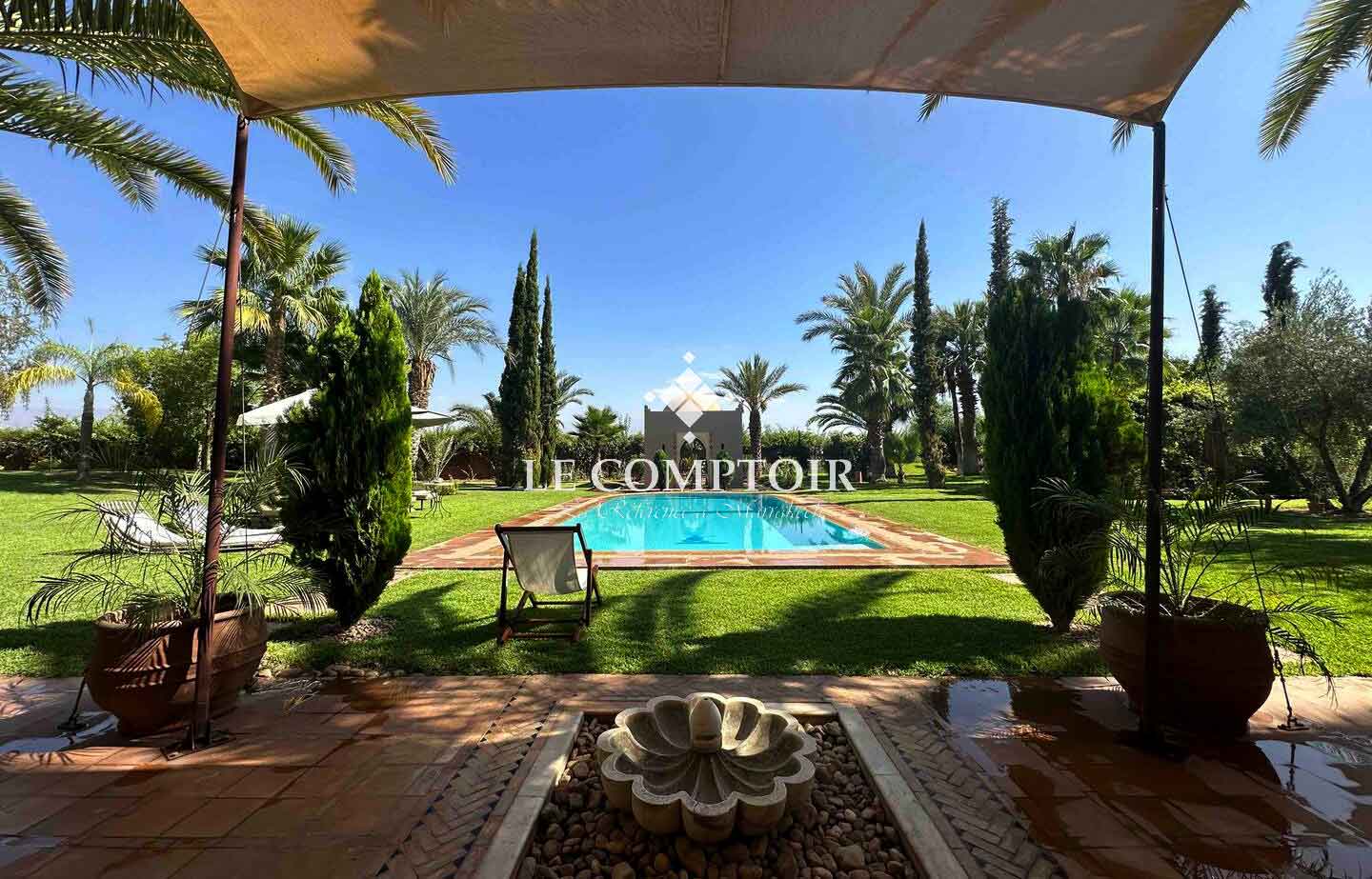 MAGNIFIQUE VILLA A VENDRE – ROUTE OURIKA – MARRAKECH