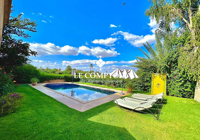  TRADITIONNELLE  VILLA A LA LOCATION-MARRAKECH-AMELKIS